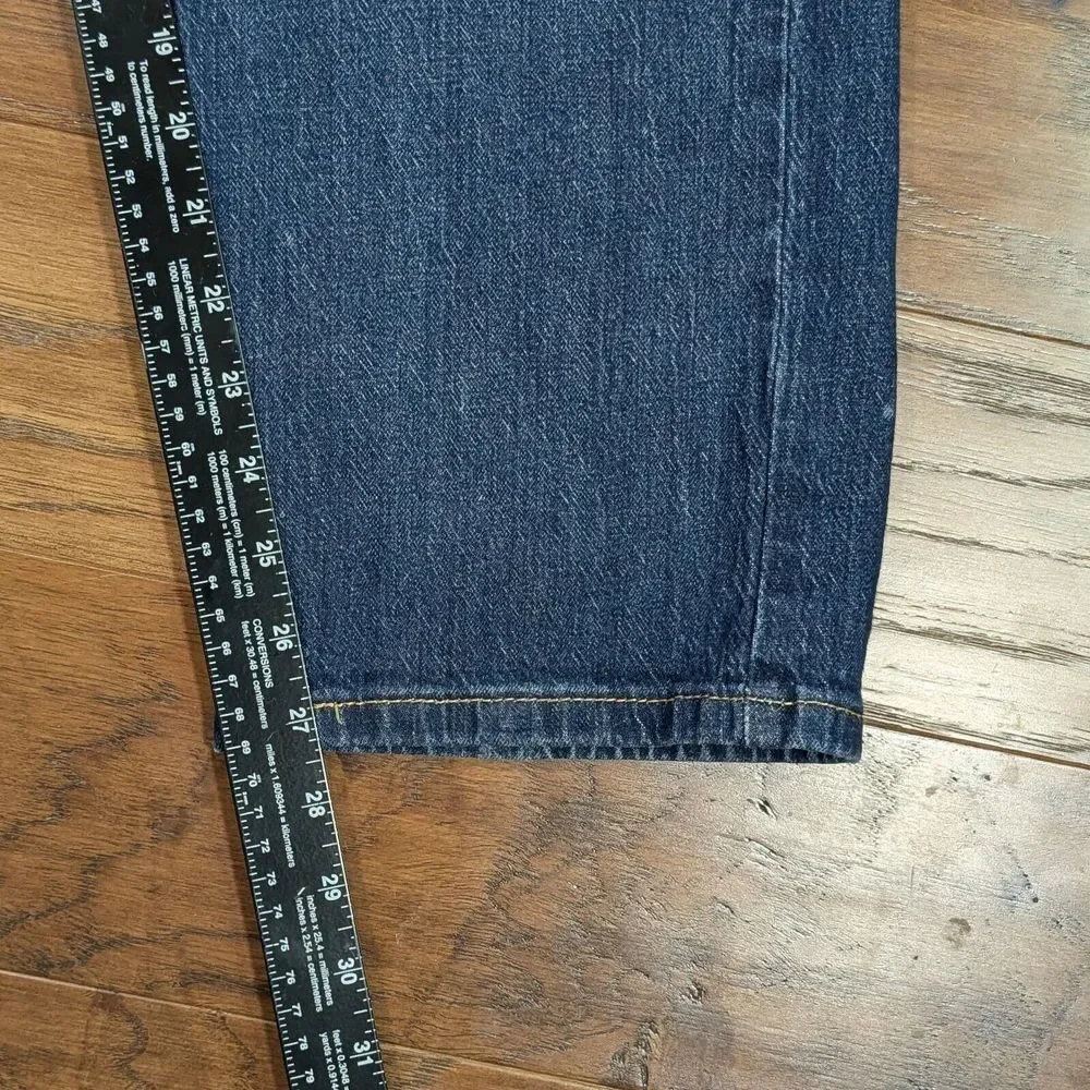 Levi's 505 Men's Jeans Dark Wash‎ Size 36x29 (36x27.5) Straight Leg Original Fit